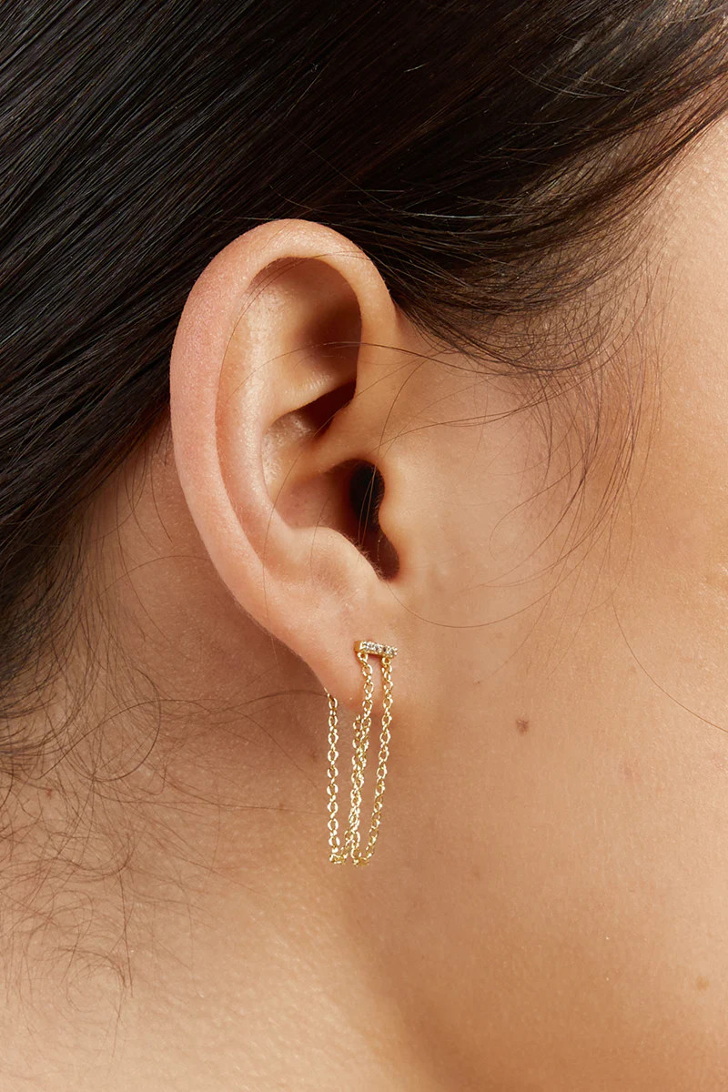 ARMS OF EVE VICTORIA GOLD EARRINGS | DISSH