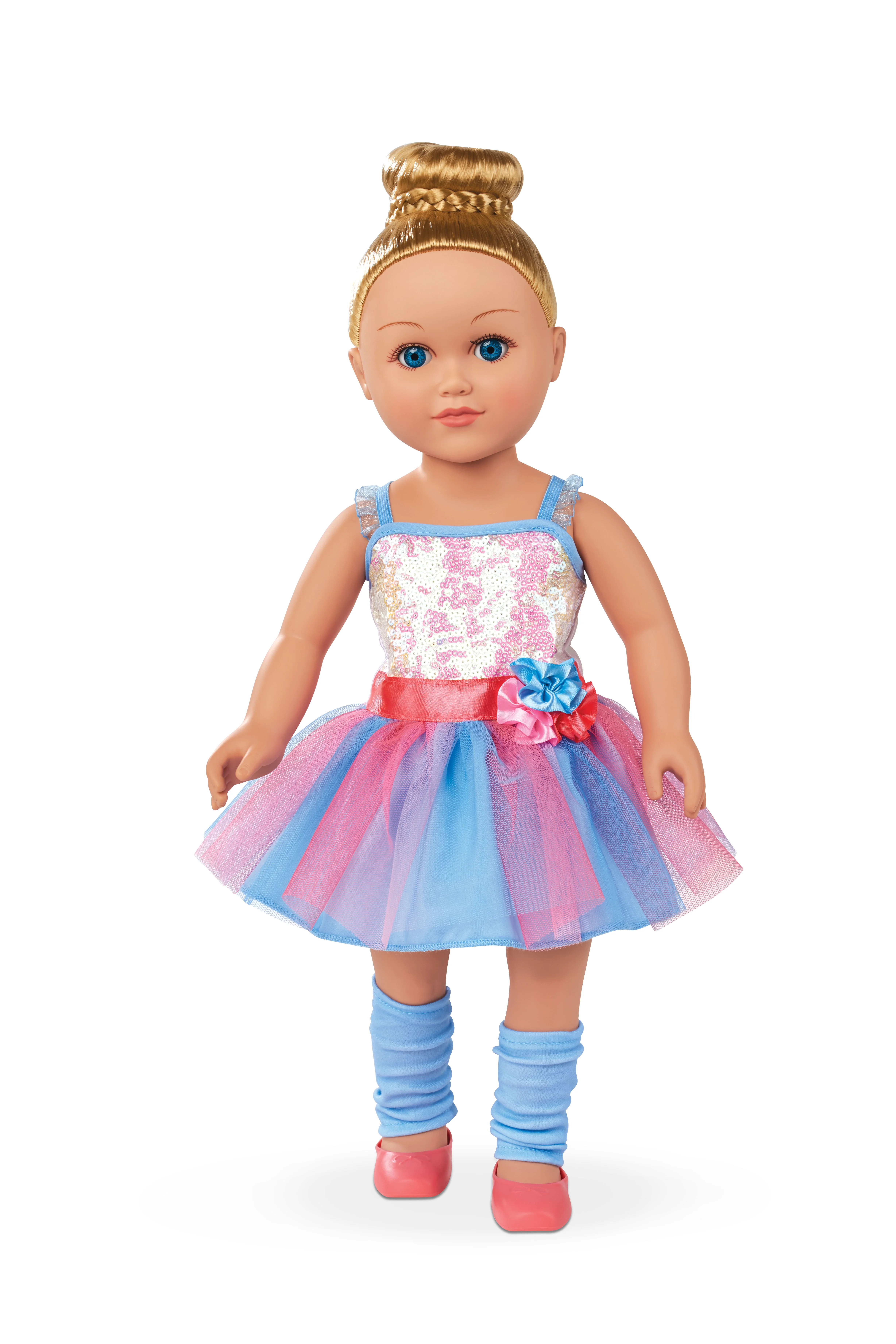 My Life As Poseable Ballerina 18” Doll, Blonde Hair, Blue Eyes | Walmart (US)