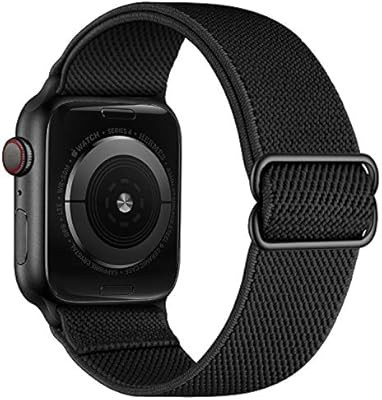 OXWALLEN Stretchy Solo Loop Compatible with Elastic Apple Watch Bands 38mm 40mm, Adjustable Braid... | Amazon (US)