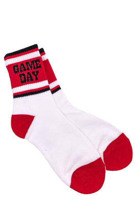 Game Day Socks - Red/Black - SALE | The Willow Tree