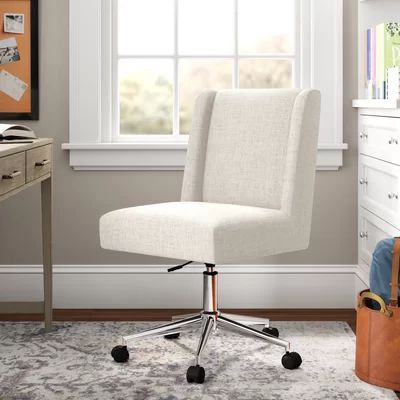 Woodley Task Chair Three Postsâ¢ Teen Upholstery Color: Cream | Wayfair North America