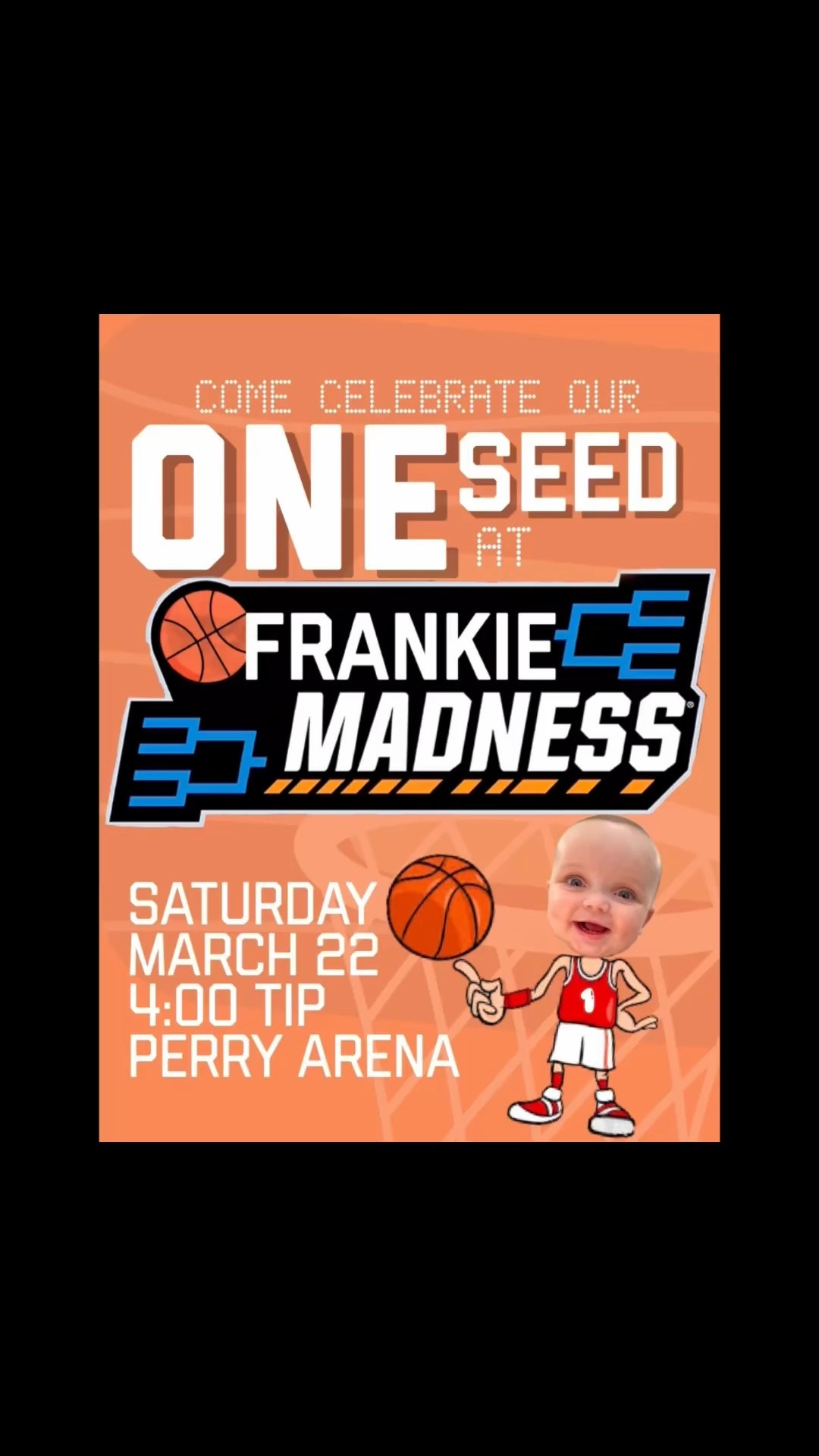 Our FRANKIE MADNESS first birthday party turned out SO CUTE! Would also work for a "Rookie of the Year" theme or just a "ONE" where the O is a basketball if it doesn't fall in March like ours did! 

Concession stand food, Ice COOOOLD beer!, bracket challenge, and a pretty adorable Player Feature/stat sheet made this party so fun to plan!

Everything we used is linked to help you celebrate your little rookies!🏀

#firstbirthday #kidsbirthday #oneyearold

#LTKParties #LTKFamily #LTKKids