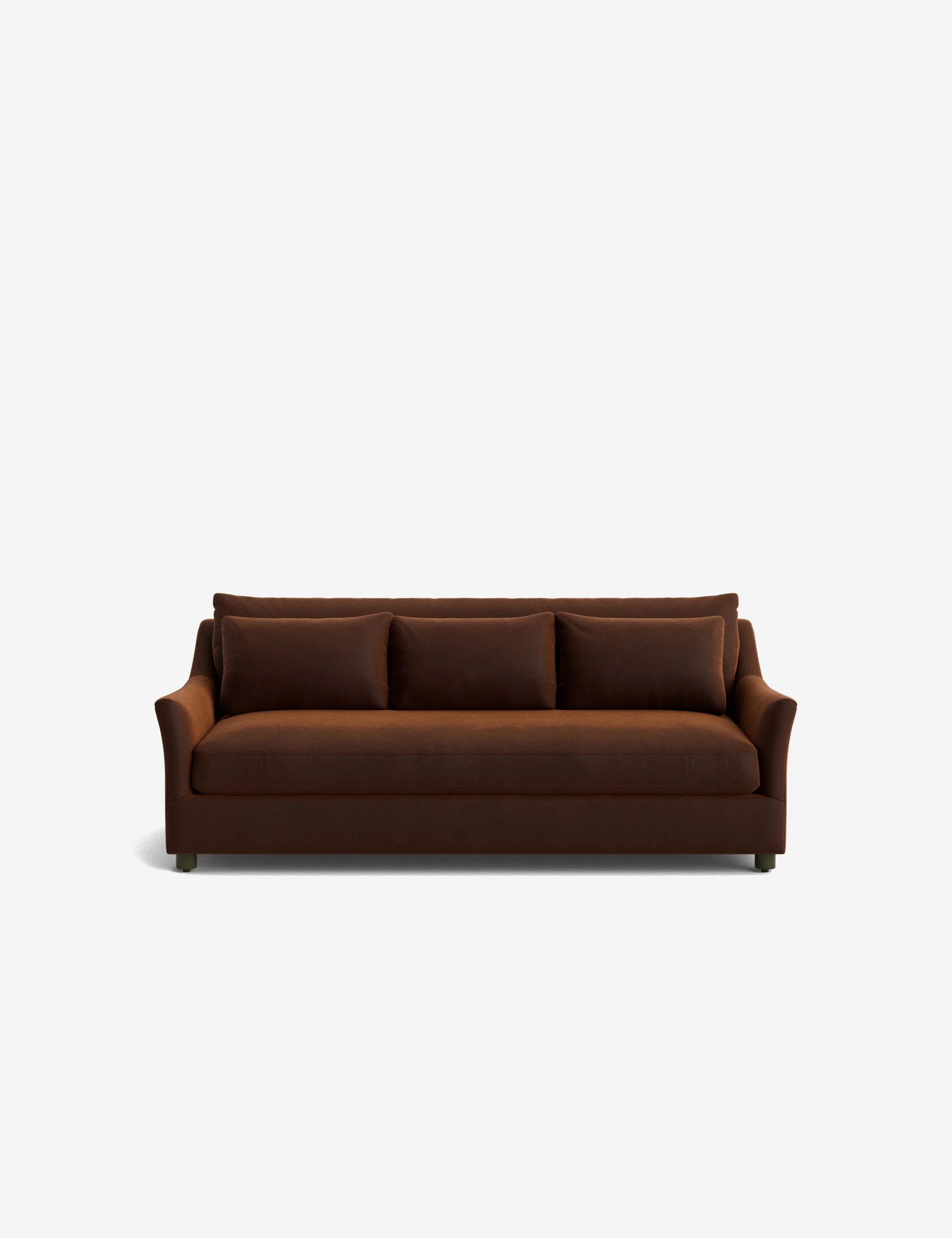 Niven Sofa, Cinnamon Porto Velvet, 85"W | Lulu and Georgia 