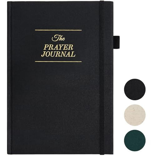 Zorblinx Prayer Journal for Men and Woman - 60 Weeks Bible Journal with Prompts, Verse and Scripture - Devotional Journal for Women and Men, Bible Study Journal for Christians, Black | Amazon (US)