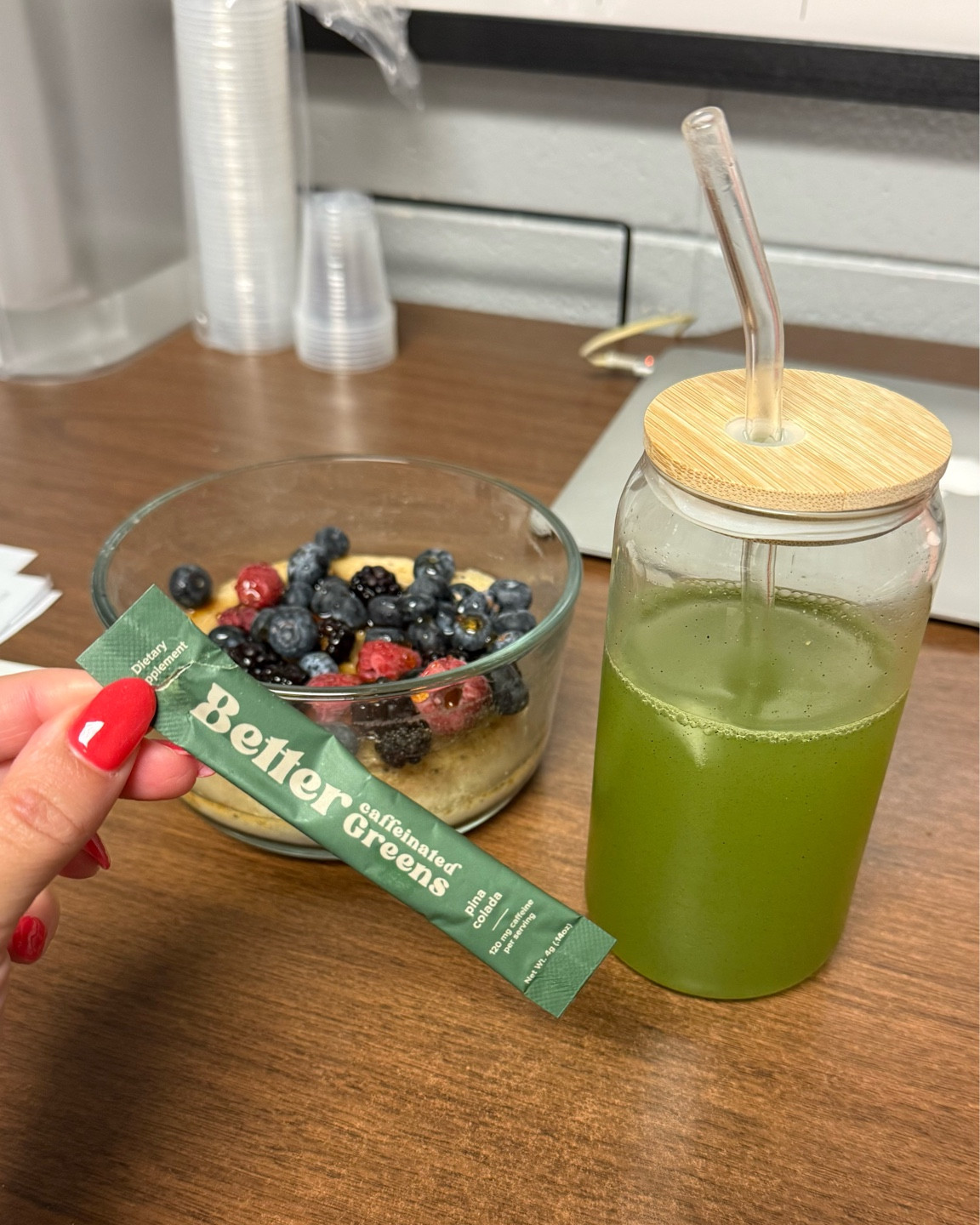 Obsessed with my glass cups! And they pair great with caffeinated greens 💚

#LTKfindsunder50 #LTKfitness #LTKfindsunder100