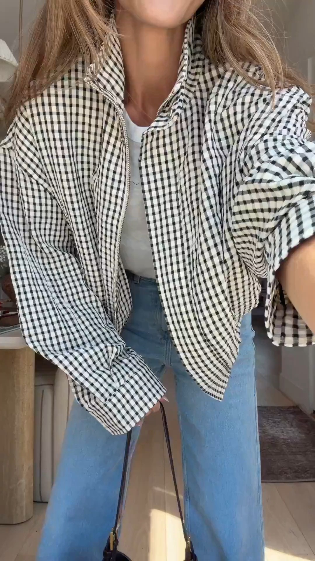 This plaid bomber jacket from Zara!! Wearing xs. Size 2 jeans. Zara culotte jeans. Archie’s flip flops.

#LTKootd #LTKgrwm #LTKdayinmylife