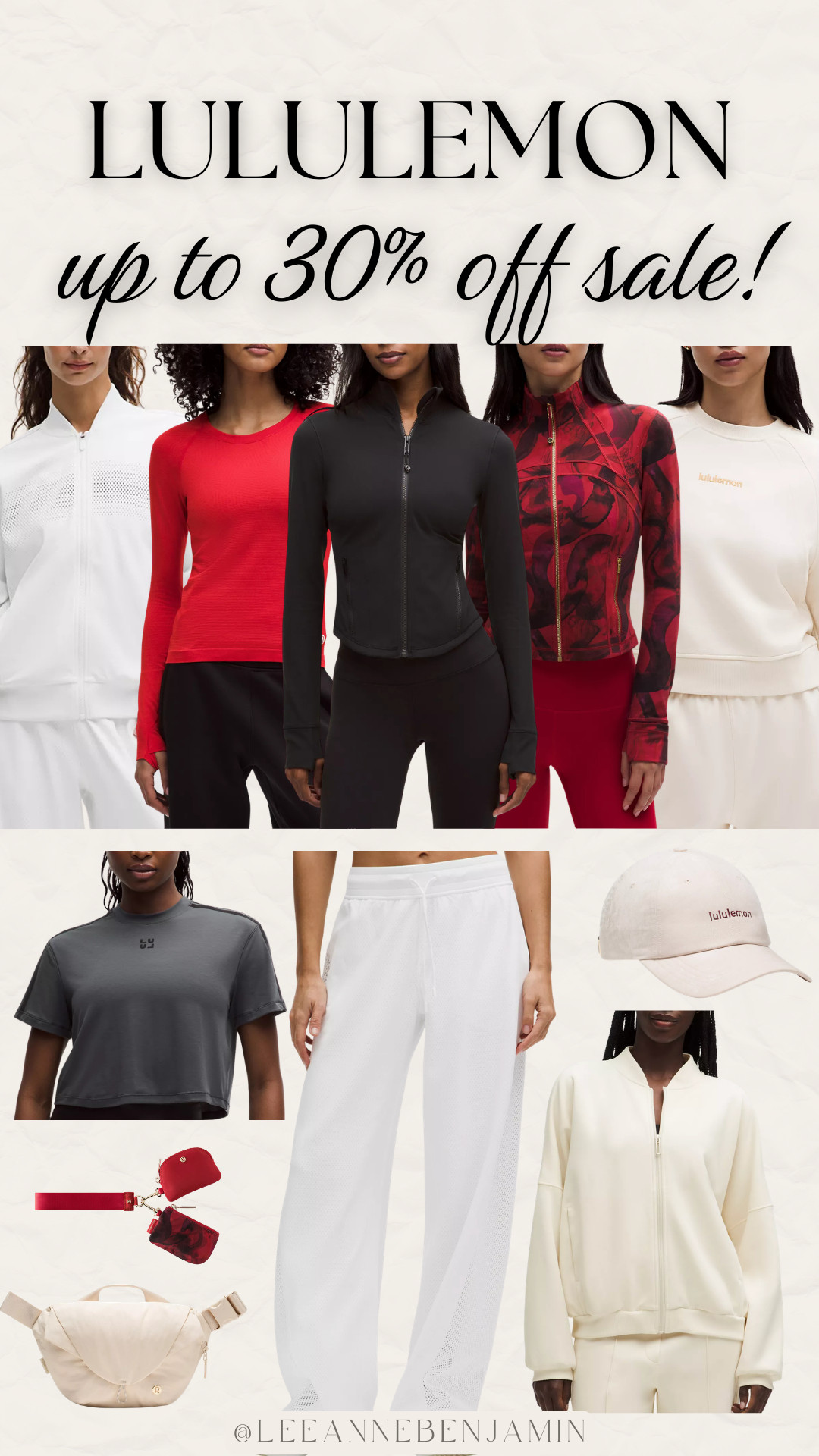 up to 30% off sale at Lululemon! Really good stock of sizes on these products but act quick because they go fast!  

 #LTKSpringSale #LTKActive #LTKSaleAlert