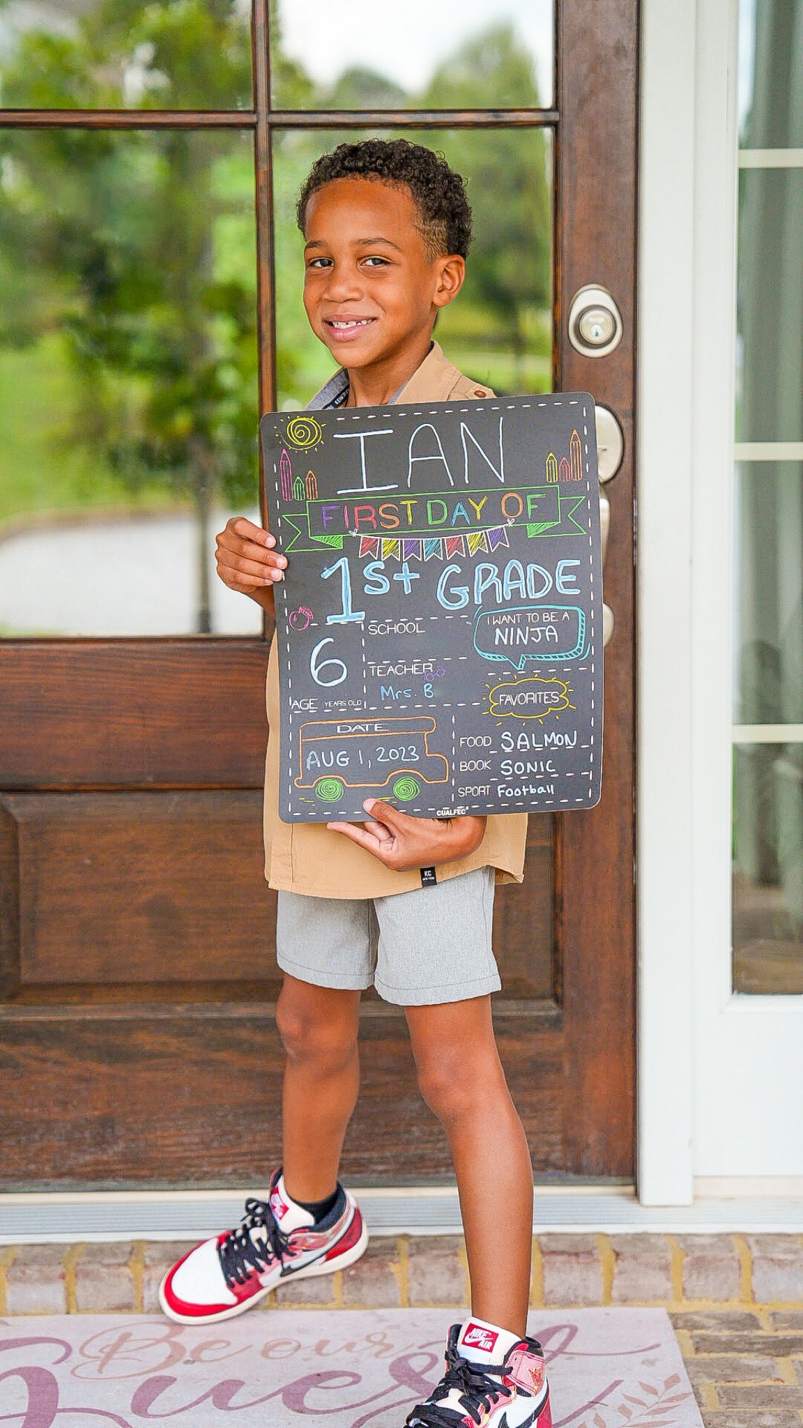 Back to school sign, Boys Short Sleeve Button Down Casual Woven Shirt Two Pockets,  Jordan 1 Retro High OG Spider Man

#LTKunder50 #LTKkids #LTKBacktoSchool