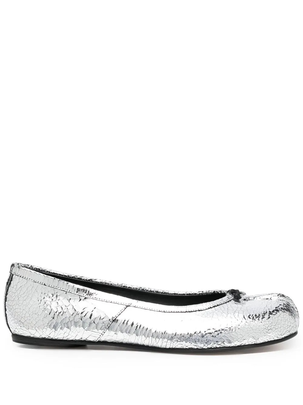 Maison Margiela Tabi mirror-effect Ballerina Shoes - Farfetch | Farfetch Global
