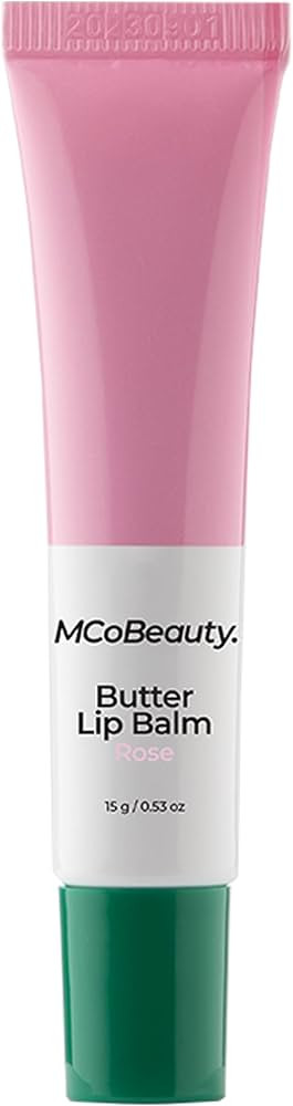 MCoBeauty Butter Lip Balm - Rose, Hydrating Lip Care, Vegan, Cruelty Free Cosmetics | Amazon (US)