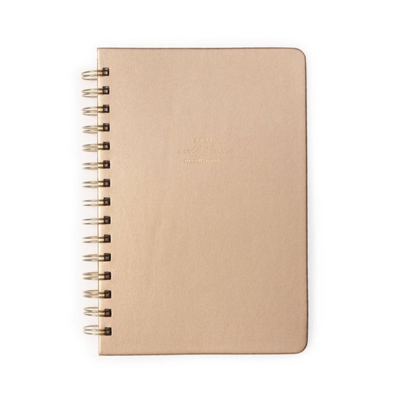 2021 Spiral Planner 5.875" x 8.625" Weekly Gold - russell+hazel | Target