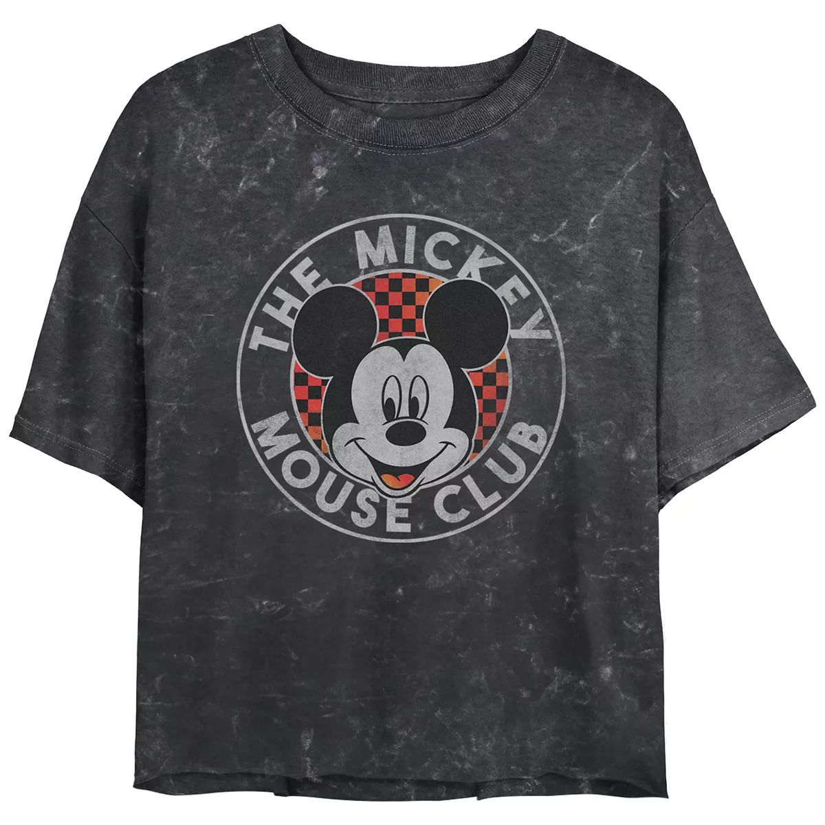 Disney's The Mickey Mouse Club Crop Top Mineral Wash Juniors' Graphic Tee | Kohl's