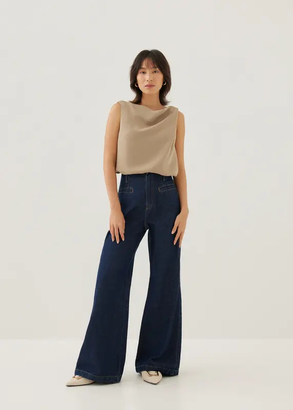 Lindea Drape Shell Top | Love, Bonito USA