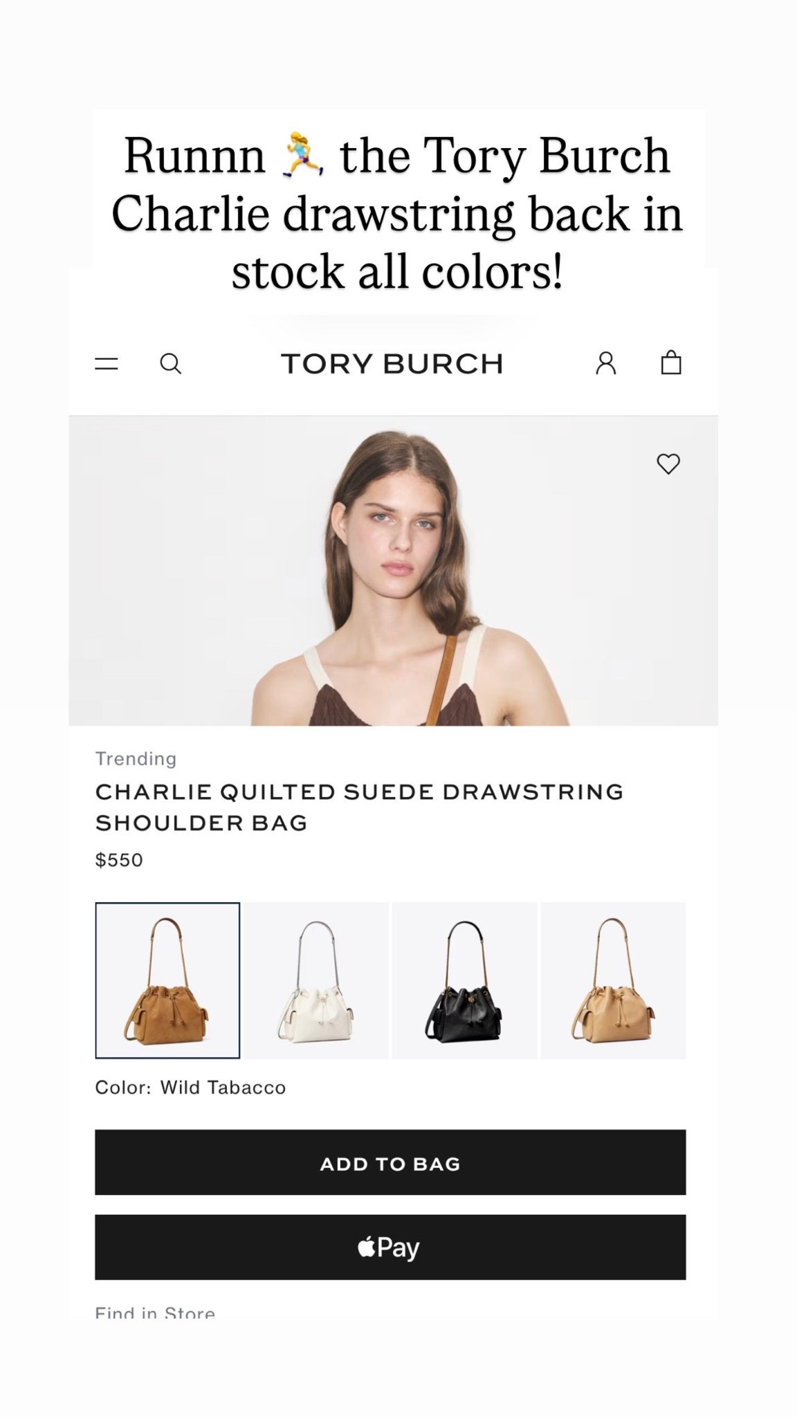 The Tory Burch Charlie drawstring bag is back in stock in all colors! Run and go snag yours! It’s the best designer inspired bag

#LTKdayinmylife #LTKmomlife #LTKselfcare