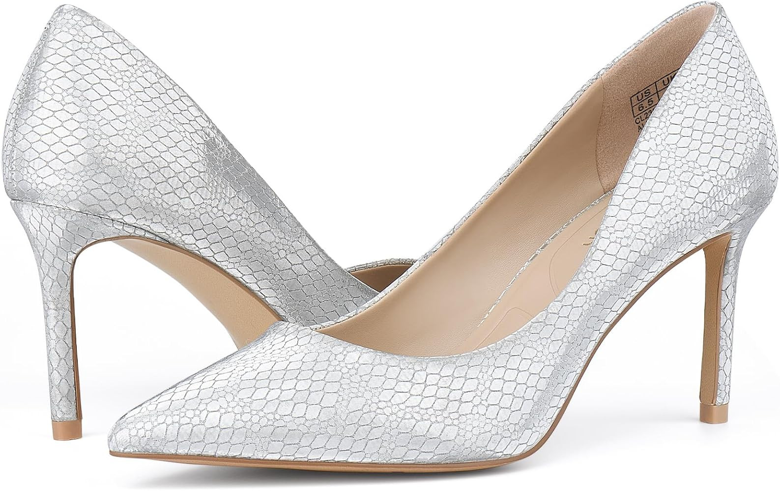 JENN ARDOR Women's Comfortable Stiletto Pumps 3 inch Elegant Gorgeous Closed Pointed Toe Slip On ... | Amazon (US)