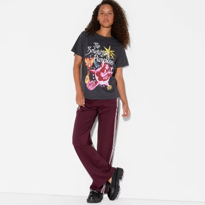 Women's The Smashing Pumpkins Short Sleeve Graphic T-Shirt - Black XXS | Target