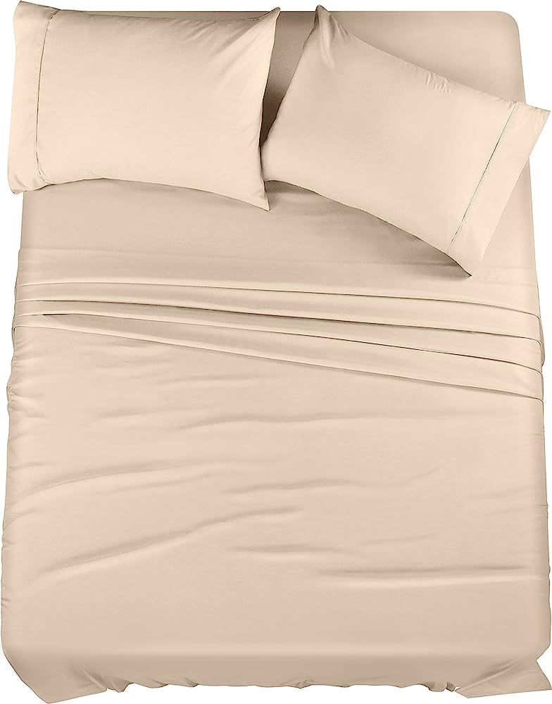 Utopia Bedding Queen Bed Sheets Set - 4 Piece Bedding - Brushed Microfiber - Shrinkage and Fade R... | Amazon (US)