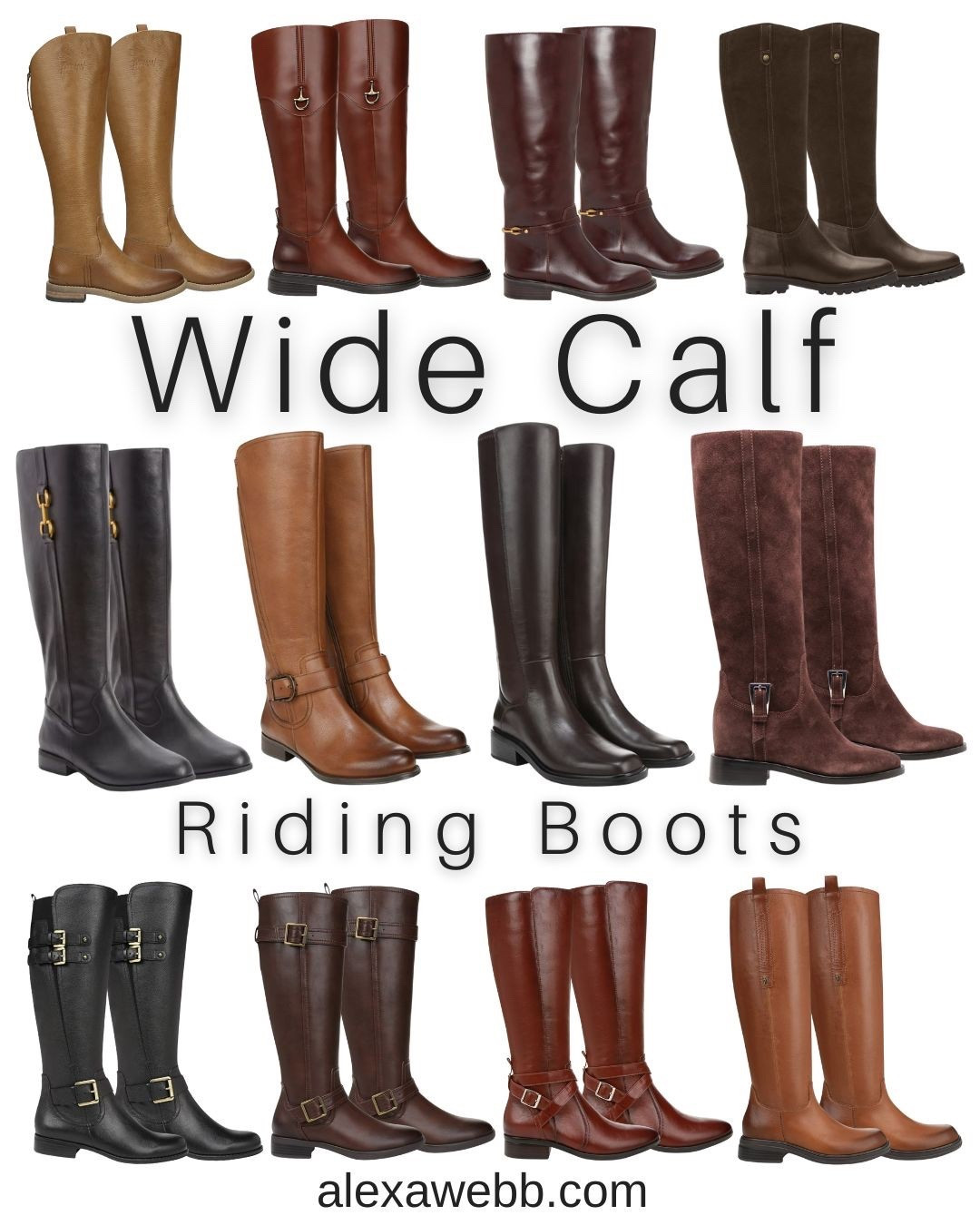 Wide Calf Boots for Fall 2025 - Riding Boots - Alexa Webb #plussize

#LTKMidsize #LTKShoeCrush #LTKPlusSize