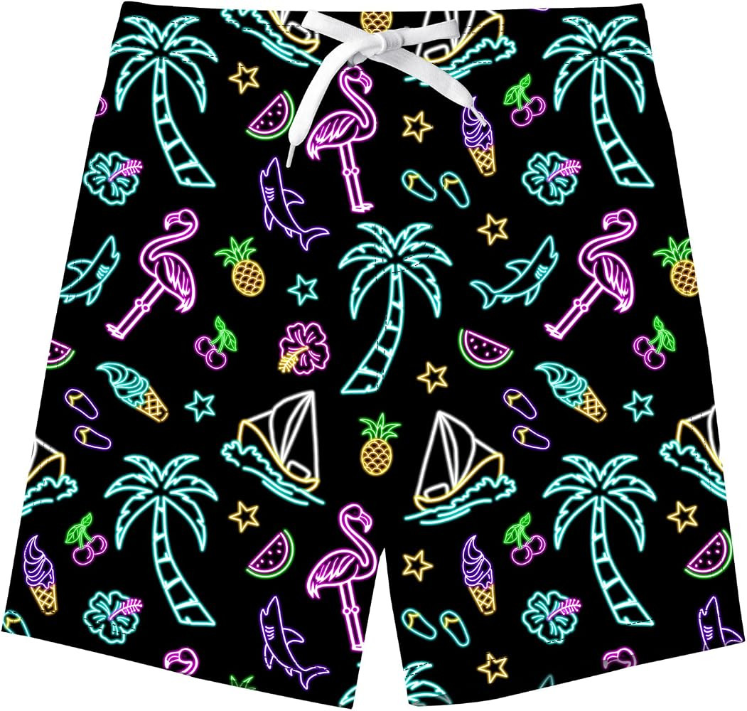 Idgreatim Teens Boys Swim Trunks Quick Dry Beach Swimwear UPF 50+ Board Shorts with Mesh Lining 6... | Amazon (US)