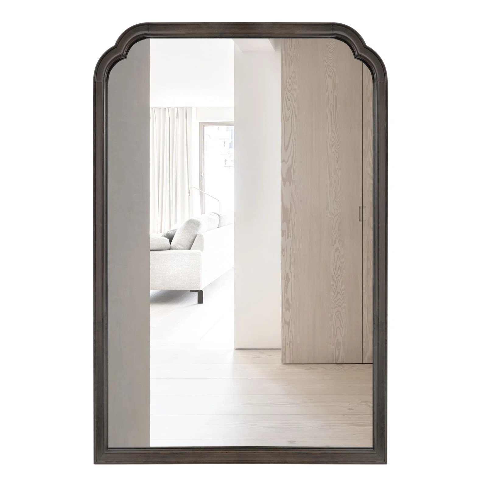Winston Porter Ancalin Wood Accent Wall Mirror for Bathroom Bedroom Decorative Mirror & Reviews |... | Wayfair North America