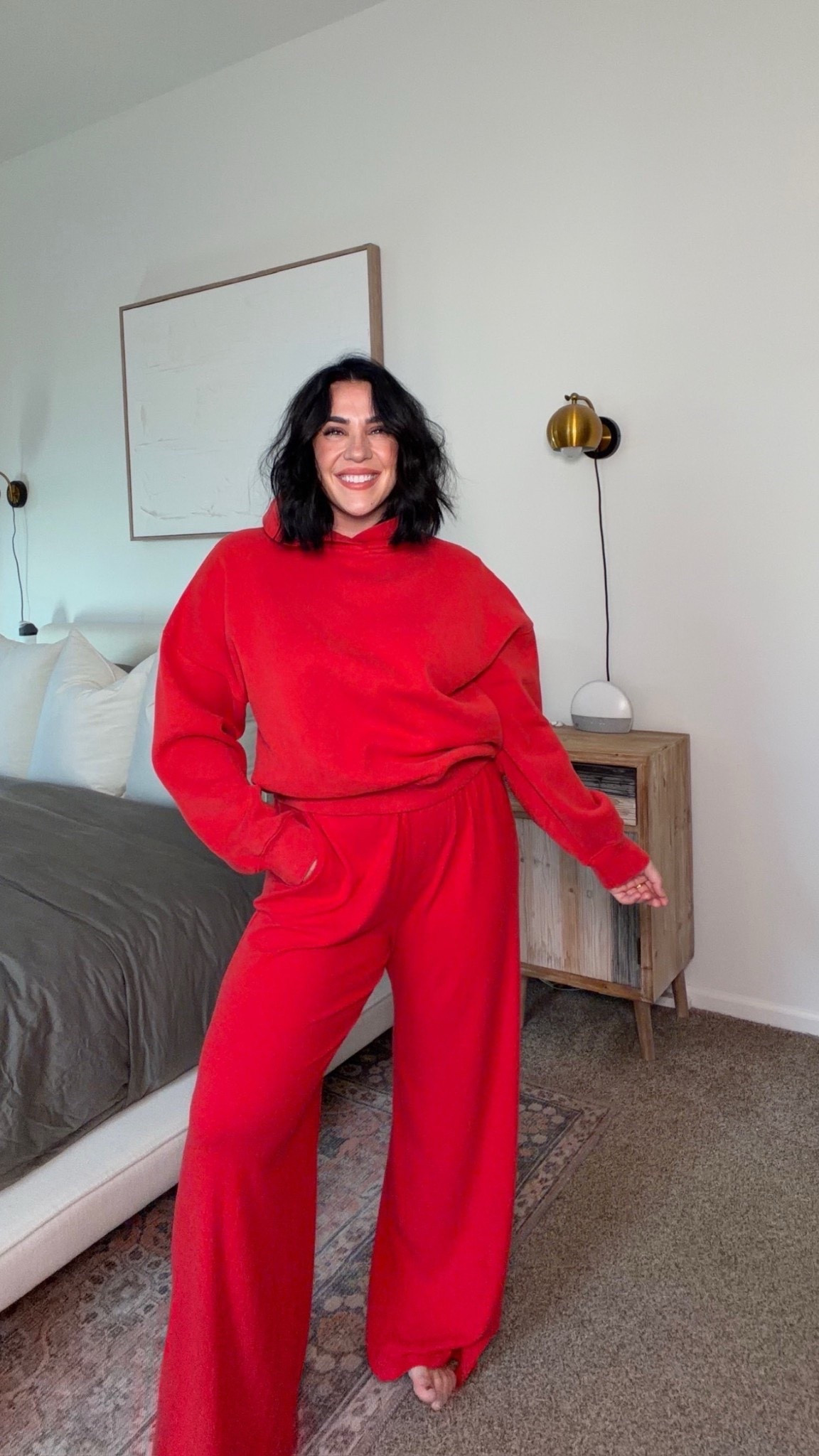 Been living in matching sets - love this red color it's so me. Size L in both & on sale :) 

#LTKSaleAlert #LTKSeasonal #LTKValentine