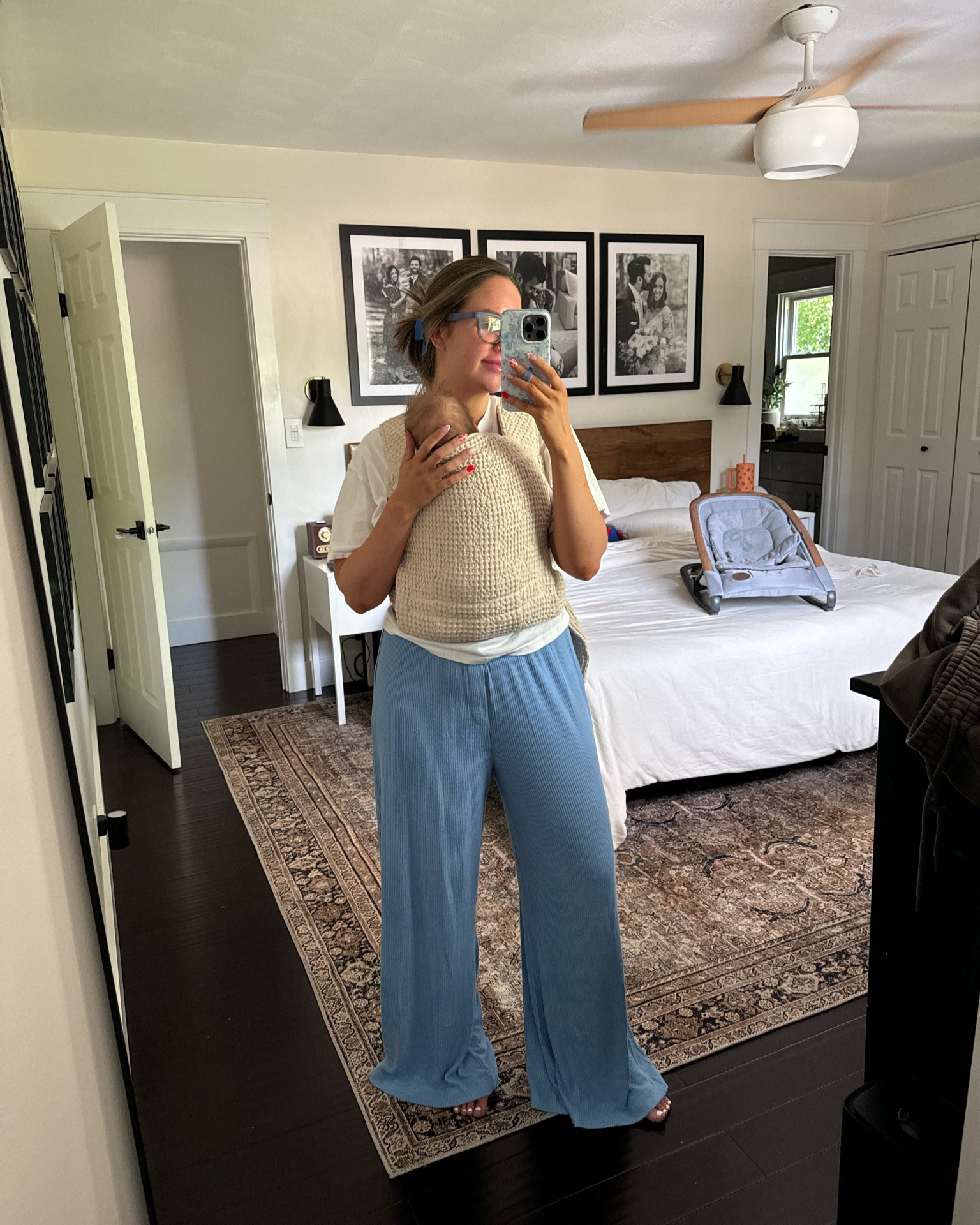 Wide leg sweats I’m currently in love with + baby wearing heaven 🤍 this wrap is quickly becoming my favorite, it’s so beautiful! 🥰🥰

Sakura wrap, scout carrier, baby wearing, newborn favorites, ribbed pants, target loungewear, target lounge 

#LTKFamily #LTKFindsUnder50 #LTKBaby