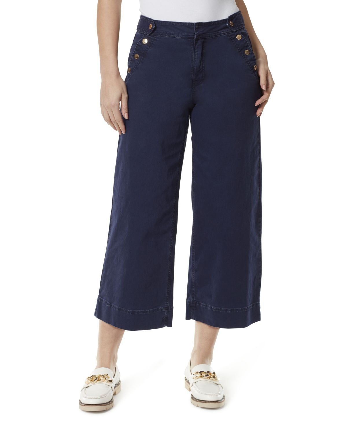 Women's Sailor Wide Leg Crop Jeans | Macys (US)