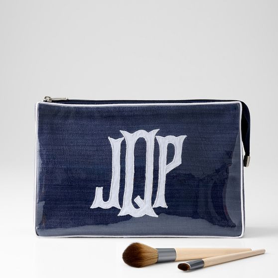 Clear Coated Applique Pouch | Mark and Graham