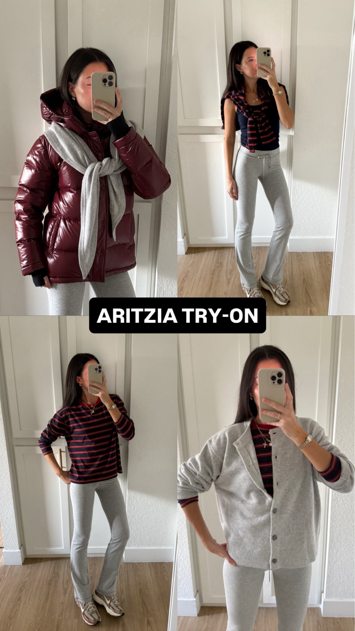 The warmest coat in the closet 👏🏼 this one sells out every year so now is your time to get your hands on the @aritzia Super Puff! I love that they offer different lengths and colors so you can make a statement and still keep warm this winter! ❄️ SIZING: I am 5’7” and wear a size small in most things at Aritzia, but sized up to a medium in the grey cardigan and 4 in the pants! #aritziapartner #ad