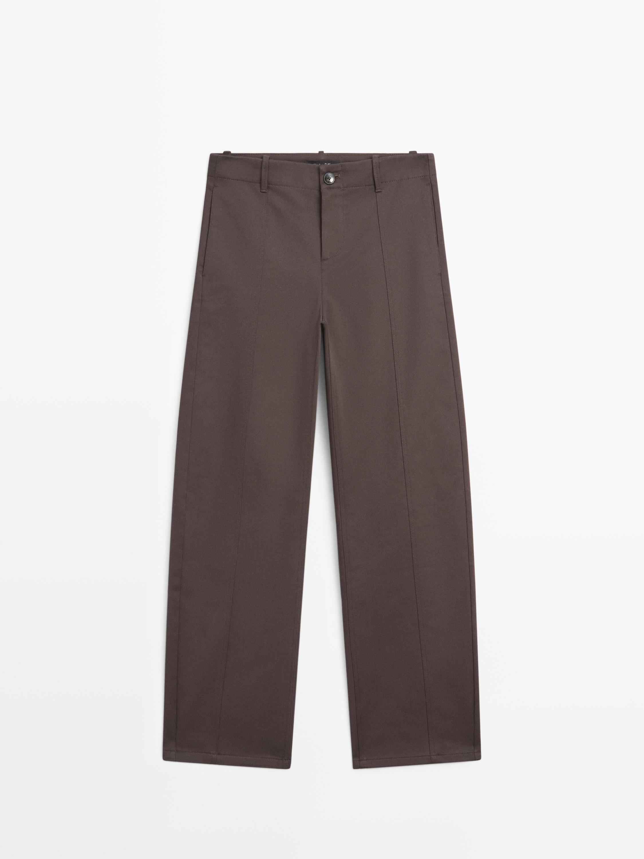 Mid-rise carrot fit trousers | Massimo Dutti US