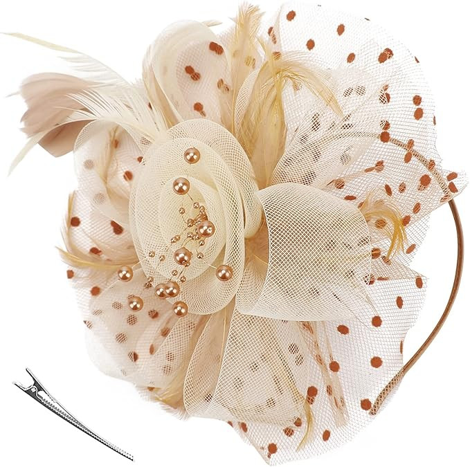 Women Fascinators Hats Flower Fascinators with Headband and Clip Tea Party Headwear for Women and... | Amazon (US)