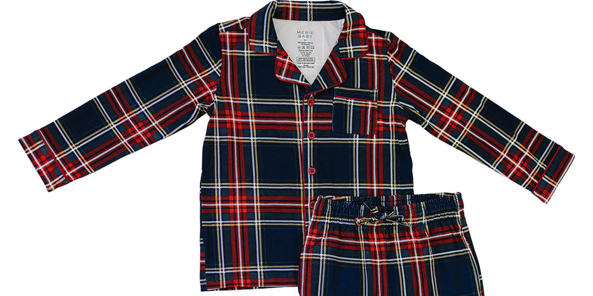 Christmas Plaid Collared Pajama Set | Mebie Baby