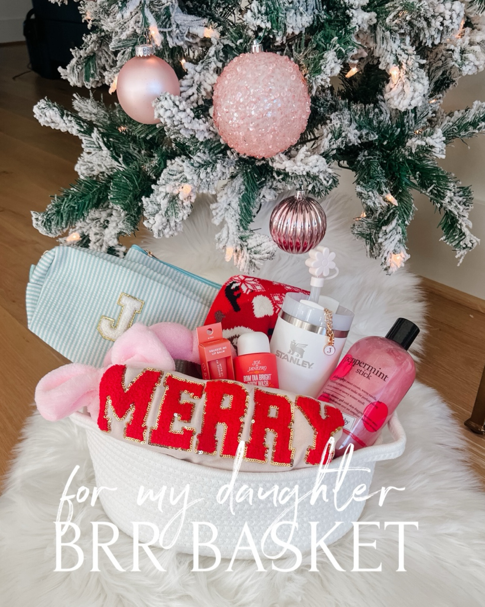 Let's make a brrr basket for my daughter! ♥️❄️☃️🧑🏻‍🎄 She actually requested it & I had so much fun putting it together! 

Everything is from Amazon, but you could easily source something similar from the dollar store.

🛍️ If you want the links to the items in my basket, comment SHOP, and I will DM the links ! 🔗🔗