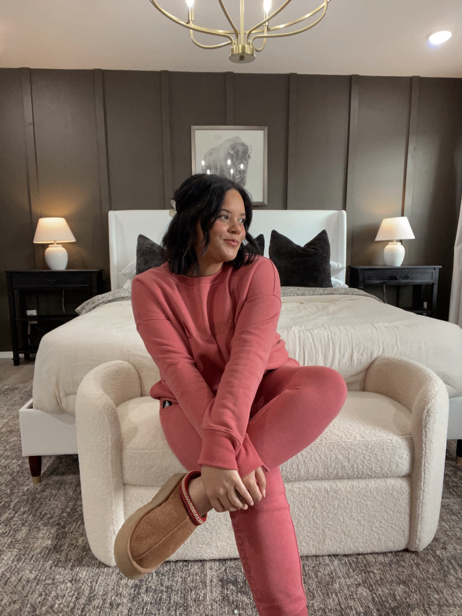 Lounge set. Sweatshirt and sweatpants. Lounge wear. Matching sets. Reebok. Walmart. Walmart fashion 

#LTKfindsunder100 #LTKSeasonal #LTKmidsize