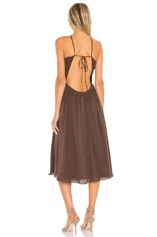 LPA Adalia Dress in Brown from Revolve.com | Revolve Clothing (Global)