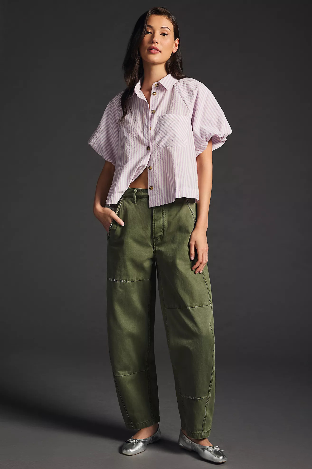 Maeve Bubble-Sleeve Blouse | Anthropologie (US)