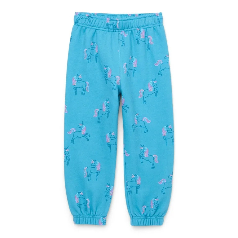 Garanimals Toddler Girl Print Fleece Joggers, Sizes 2T -5T | Walmart (US)