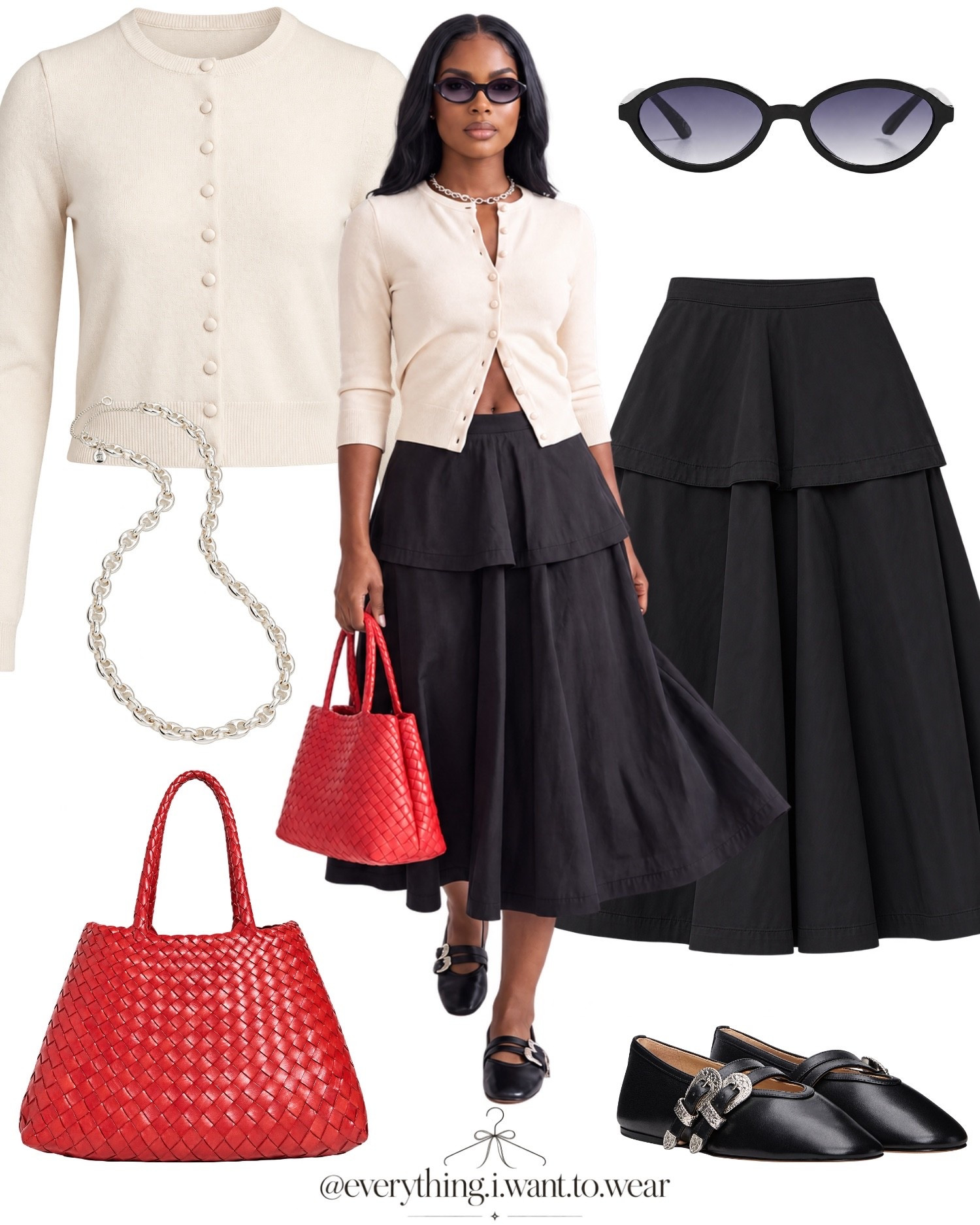 Casual outfit, Monday style, track set, tiered skirt outfit, denim jacket look, everyday outfit, weekend outfit, easy outfit, comfy chic, relaxed outfit #CasualOutfit #OOTD #MondayStyle #OutfitInspo #FallOutfitIdeas

#LTKootd