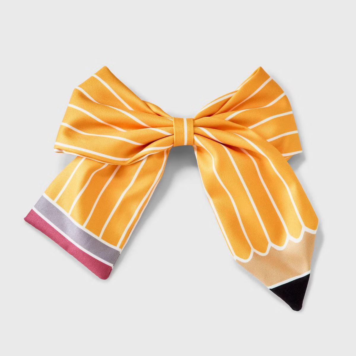 Back to School Pencil Bow Hair Clip - Yellow | Target