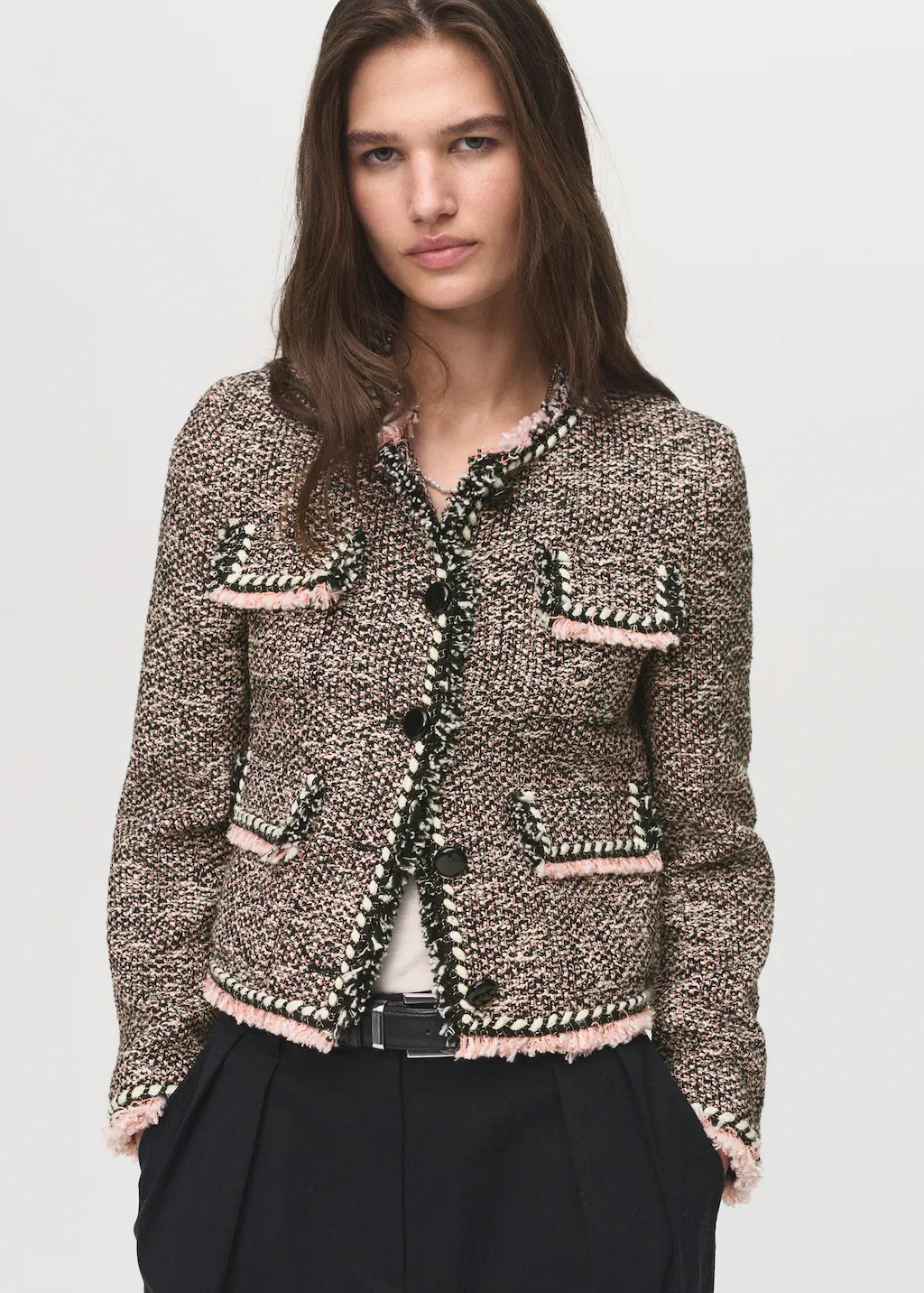 Pocket tweed jacket - Women | MANGO USA | Mango (US/MX/AU)