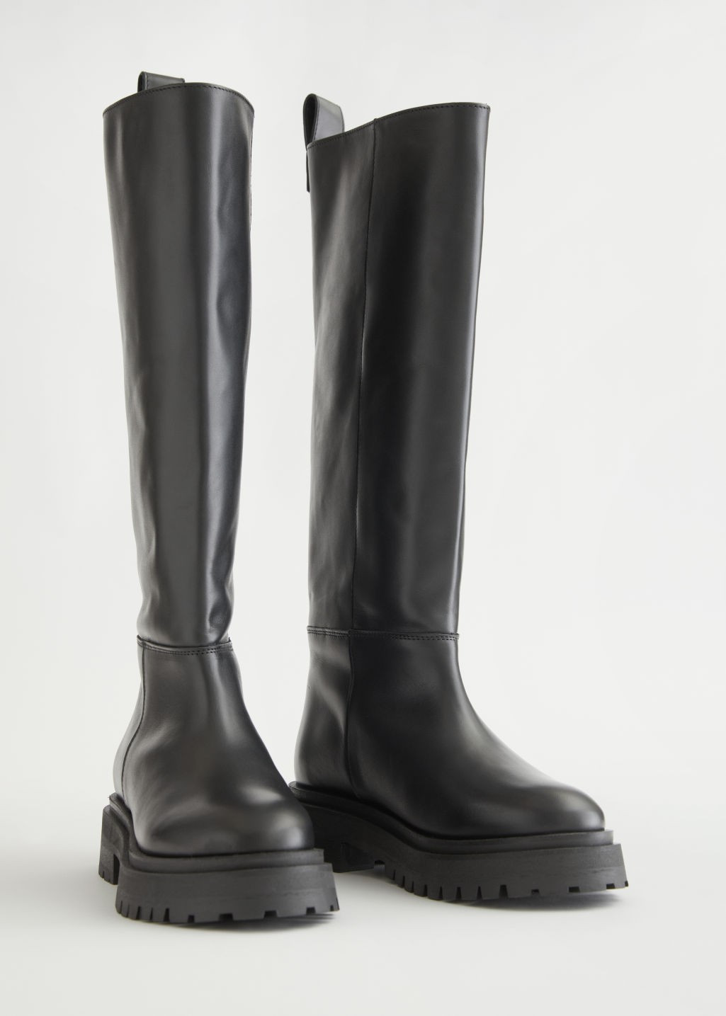 Chunky Sole Tall Leather Boots | & Other Stories (EU + UK)