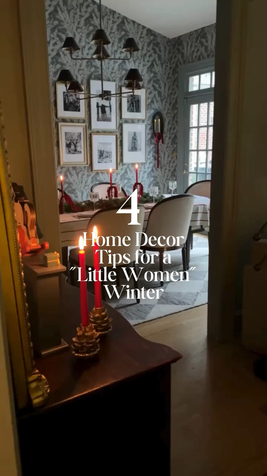 I just love the Little Women movie — the 1994 version. We're talking Winona Ryder as Jo. We're talking Christian Bale as Laurie. It's one of my favorite holiday rewatches! The original book takes place in a quiet Massachusetts town in the 1860s, and I just picture their home as continually wintery. I heard someone say that we should stop treating winter so disparagingly, and start embracing it for what it is: a magically cozy season. And I just love that.

So here are some ways you can lean into that traditional vibe (all from @anthropologie) just like the March family would!

@anthropologie  #AnthroPartner

#LTKHome #LTKSeasonal #LTKHoliday