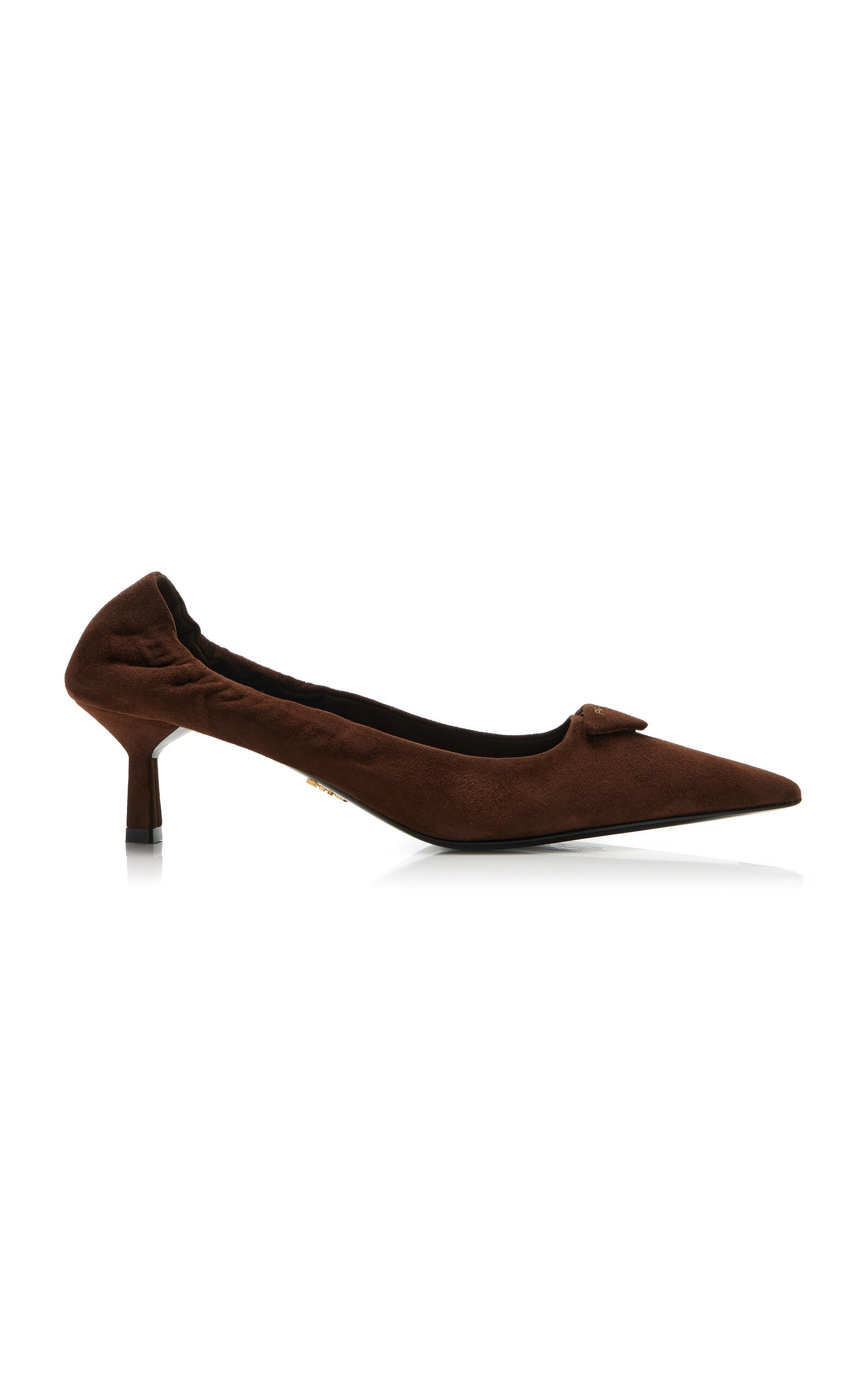 Prada - Suede Pumps - Brown - IT 39.5 - Moda Operandi | Moda Operandi (Global)