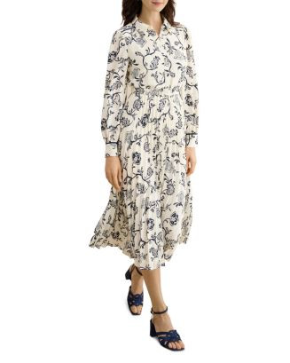 HOBBS LONDON Ashleen Paisley Belted Midi Dress | Bloomingdale's Women | Bloomingdale's (US)