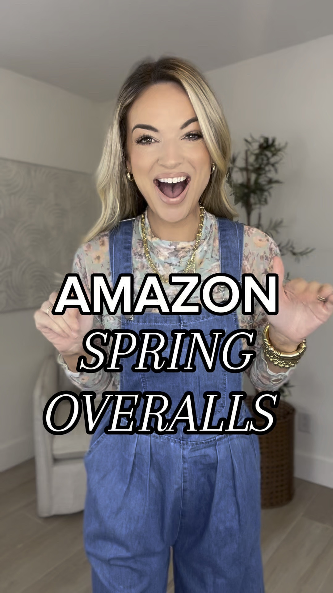Amazon spring overalls and floral top 
Size small in both 

#LTKSaleAlert #LTKFindsUnder100 #LTKFindsUnder50