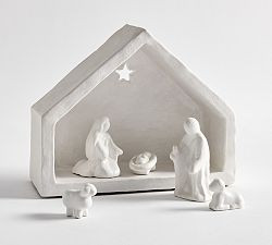 White Ceramic Nativity Set | Pottery Barn (US)