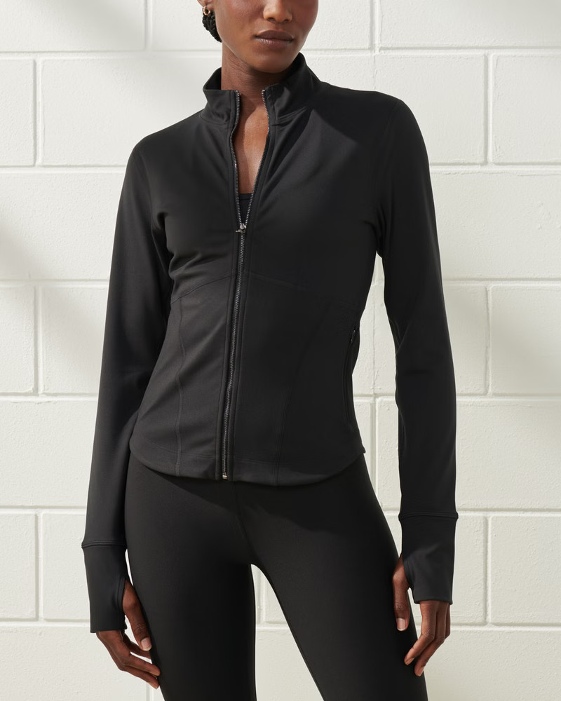 YPB sculptLUX Long-Sleeve Slim Full-Zip | Abercrombie & Fitch (US)