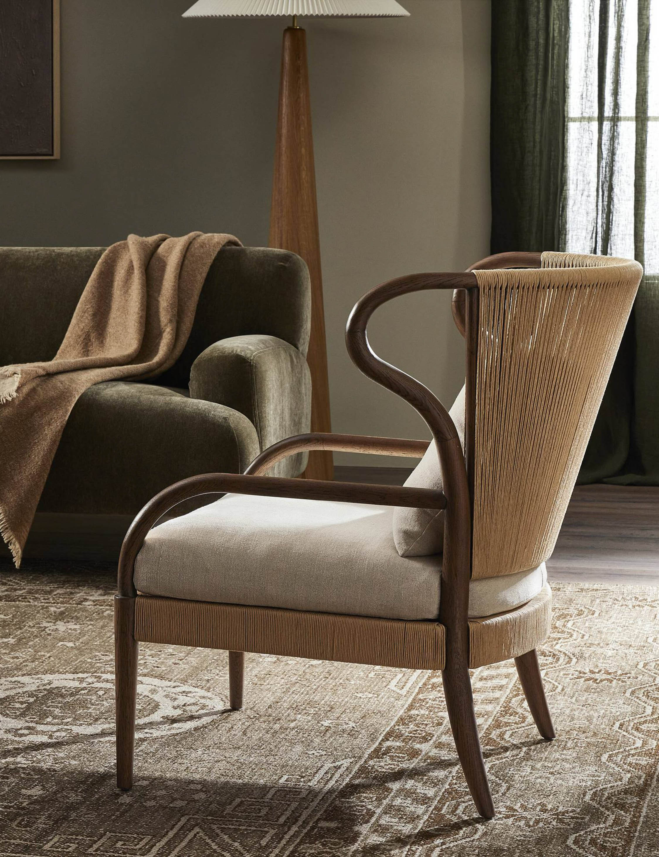 Amira Accent Chair by Amber Lewis x Four Hands | Lulu and Georgia 