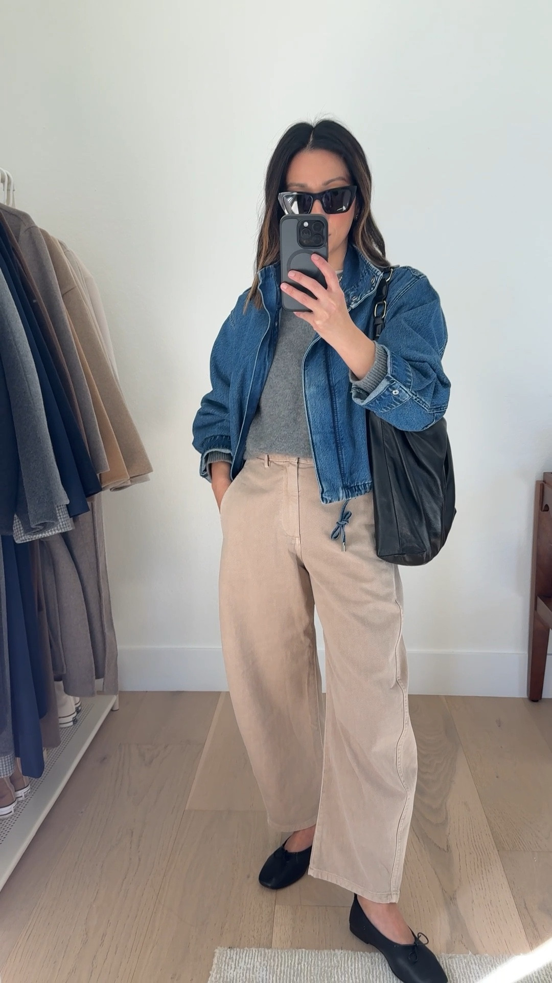 New Gap chino barrel pants. These are a great fit on petites. I sized up to a petite 2 so the rise wouldn't feel too tight. Very comfy, too!

Madewell denim jacket xs. But prefer the small
Gap barrel chino pants petite 2
Everlane tee medium
Aritzia cashmere blend sweater xs
Everlane ballet flats 5
Anine Bing Kate bag
YSL Sunglasses
Dorsey James necklace 15"

Petite style, spring style, spring outfits, mom style 


#LTKPetite #LTKmomlife #LTKootd