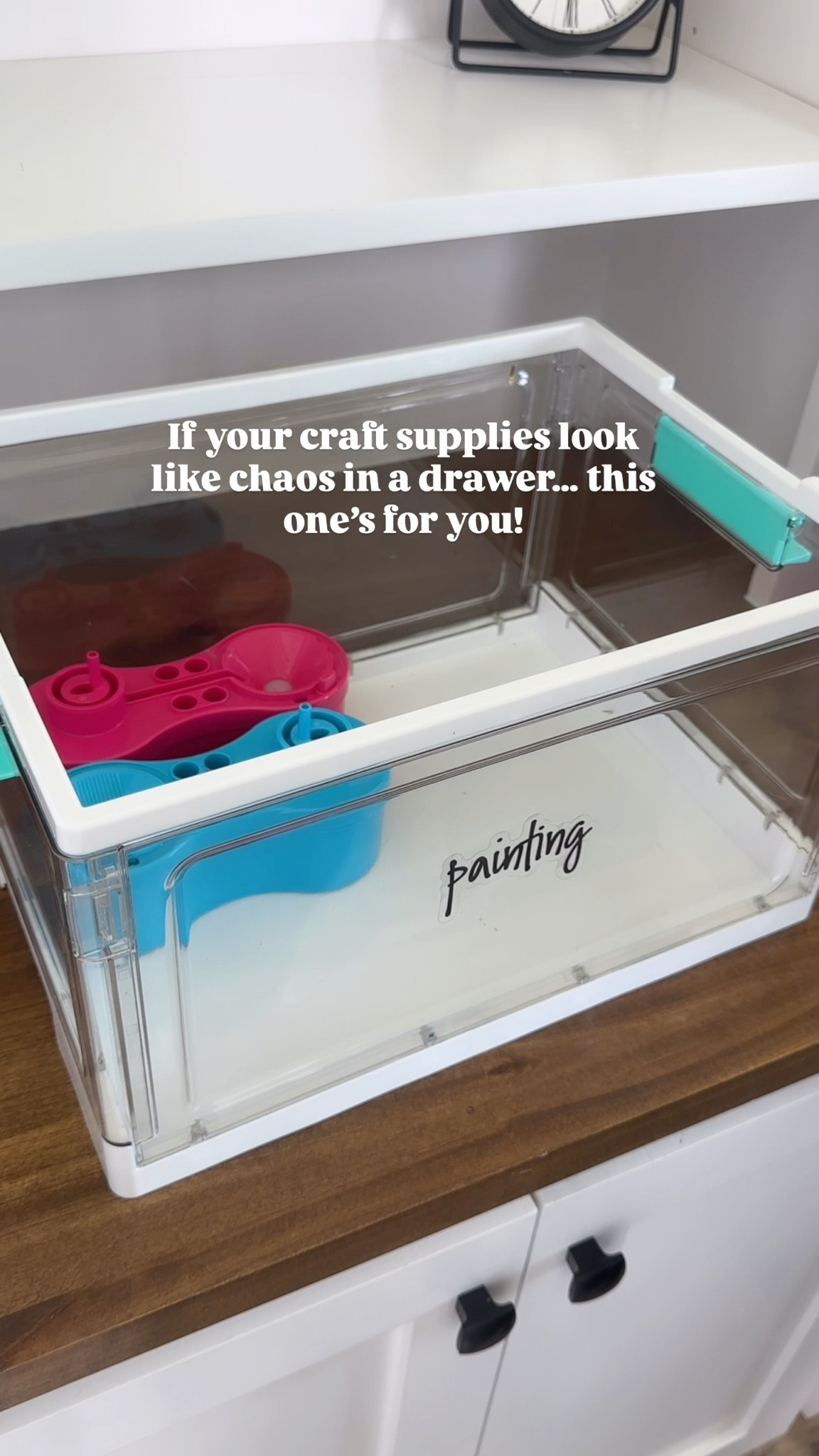 Clear bins + simple labels = stress-free, grab-and-go crafting.

If you've got a cabinet full of chaos, save this for inspo and follow for more easy home hacks, mom-friendly organization, and budget DIY ideas you'll actually use. 

#MomHack #HomeOrganization #CraftStorage #ClearBinStorage #diyorganization
#OfficeCabinetGoals #OrganizedHome
#HomeHack #MomLifeTips #ThisTexasFamilyFarmhouse
#Itkhome #Itkvideo

#LTKHome #LTKFindsUnder50 #LTKSaleAlert
